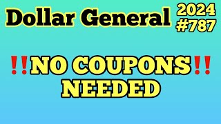 2024#787‼️Dollar General Couponing🔥NO COUPONS NEEDED‼️Must Watch👀👀