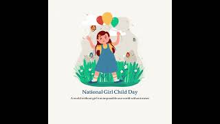 National girl child day  #girl  #girlchild #youtubeshorts #youtube #shortsvideo #reels #girls