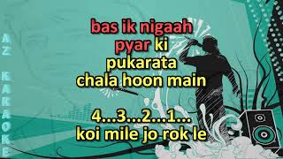 Pukarta Chala Hoon Main Reuploaded Full Karaoke with Scrolling Lyrics