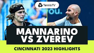 Alexander Zverev vs Adrian Mannarino Quarter-Final | Cincinnati 2023 Highlights