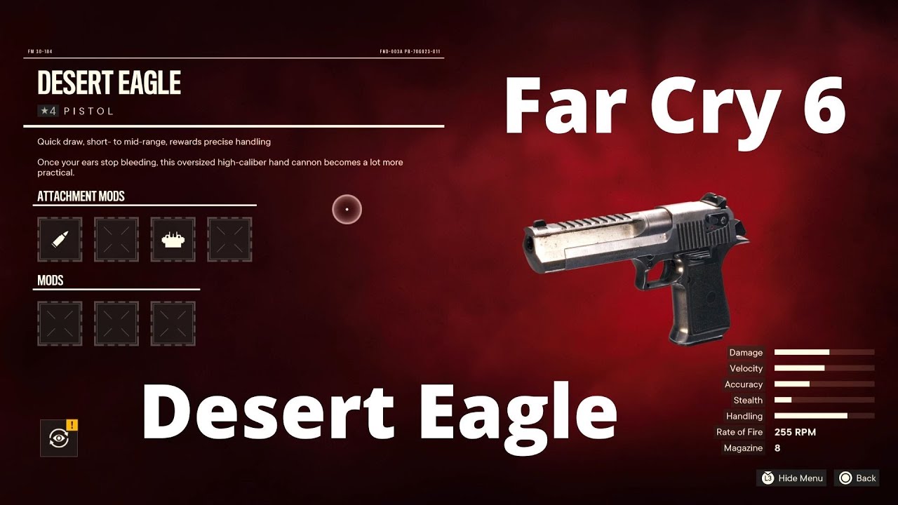 Far Cry 6: Desert Eagle Handgun (Standard Weapon) - YouTube