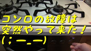 ビルトインコンロの修理備忘録：リンナイ　デリシア　RHS71W16ALR　強火力バーナー　とろ火で消える！。