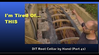 Finishing the side arches | DIY Root Cellar by Hand (Part 41)