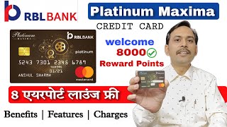 RBL Bank Platinum Maxima Credit Card Benefits | RBL Bank Credit Card | Rbl Credit Card