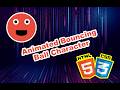 Animated Bouncing Ball Character Tutorial | CSS Animation Basics | #ASMR #Coding