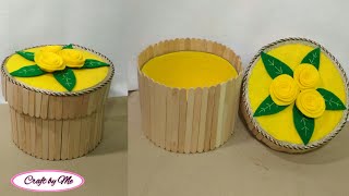Kreasi Stik Es Krim | Membuat Wadah Serbaguna dari Stik Es Krim | Popsicle Stick Craft