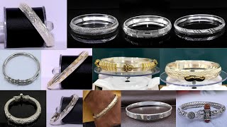 Silver bangles for Men with Weight and Price ll silver kada designs for mens ...