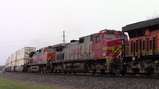 Warbonnet \u0026 H1 | NS I40 W/BNSF 7129 leading 4/3/23