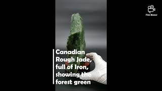 加拿大碧玉原石欣赏Canadian Nephrite Jade Rough Stone