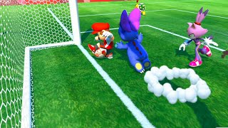 Mario and Sonic at the Olympic Games 2020  Knuckles vs Peach , Daisy vs Mario , Tails vs Metal Sonic