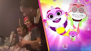 Watch Cardi B, Offset and Kulture RECORD Baby Shark Voiceovers!