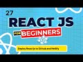React Js Tutorial - 27 - Deploying React Apps to GitHub and Netlify.
