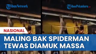 VIRAL Detik-detik Maling Palembang Tewas Diamuk Massa, Sempat Bacok TNI saat Akan Diamankan