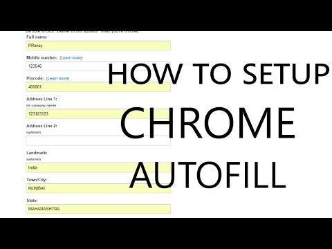 How to setup Chrome Autofill? The easy way! | Fill forms with one click How to setup Chrome Autofill? The easy way! | Fill forms with one click