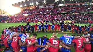 Rugby League World Cup 4 Nov 2017 Samoa vs Tonga War Unity Prayer Beautiful