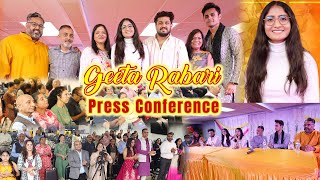 Geeta Rabari press conference.