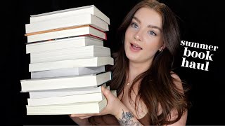 ASMR huge summer book haul ☀️🌊 (romance, fantasy, & more!)