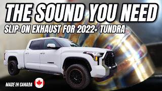 2024 Toyota Tundra Slip On Exhaust BEFORE AND AFTER How to make your Tundra sound AWESOME wide open!