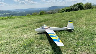 Letov LF-107 Luňák Oldtimer Segler am Hang ziehts die Bremsklappe raus