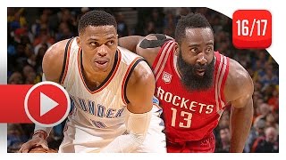 James Harden vs Russell Westbrook Duel Highlights (2016.12.09) Thunder vs Rockets - TOO SICK!