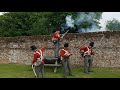 demonstration of defensive firing from the walls of hougoumont