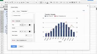 Create a Climograph with Google Sheets (HD)