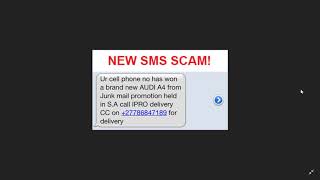 IMPORTANT SMS and Phone Scams dont be fooled