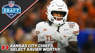 Kansas City Chiefs Select WR Xavier Worthy | 2024 NFL Draft | PFF