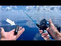 I Dropped An Underwater Camera 500ft Down Attached To My Jig And Hooked Up! *Catch, Clean, & Cook*