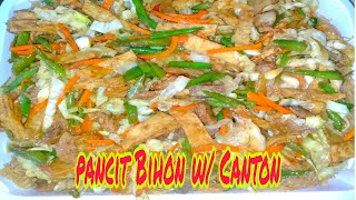 Pancit Bihon with Canton Filipino sytle, Pancit Bihon Panlasang Pinoy Recipe/ Pang neosyo