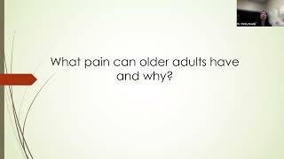 Pain, Pain Meds and Falls in Older Adults – A Rock and a Hard Place