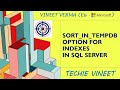 SORT_IN_TEMPDB Option for Indexes | Microsoft SQL Server | Database Design | Indexing | Data Science