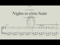 Nights in white Satin  -  Easy Piano