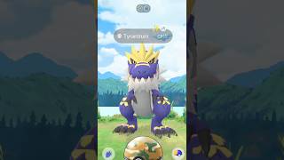 Using Safari Ball On Mighty Tyrantrum #pokemongo #shorts