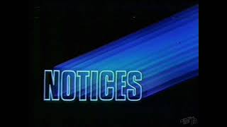 CBHT - Community Notices 1986