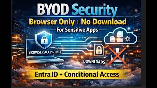 Secure BYOD in Microsoft Entra ID | Browser-Only Access + Block Downloads (Conditional Access)