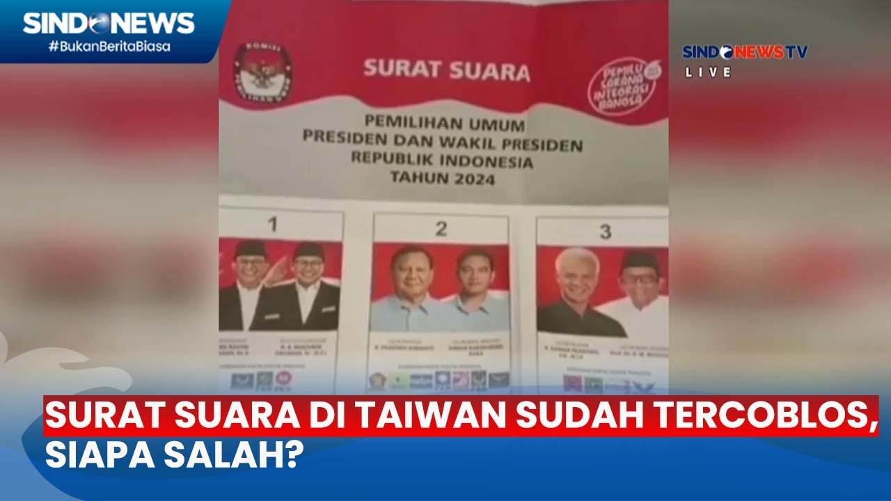 DUH! Surat Suara Di Taiwan Sudah Tercoblos, Siapa Yang Salah? - YouTube