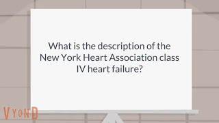 Congestive heart failure | What is the NYHA Class IV heart failure?