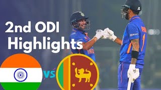 India VS Sri Lanka 2nd ODI Full Highlihgts 2023