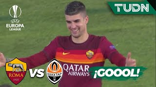 ¡GOOL! Mancini dicta la goleada | Roma 3-0 Shaktar | Europa League 2021 - Octavos | TUDN