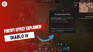 Diablo 4: Fortify Effect Explained! [ How To Explain ]