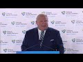 ontario premier makes major hospital announcement