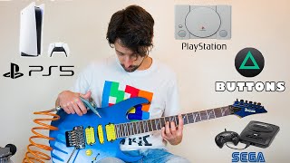 Game console sounds on guitar | The PlayStation 5 startup sounds SO COOL!