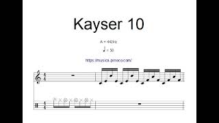 [Slow tempo Kayser No.10]カイザーバイオリン練習曲第10番 音程練習用 ゆっくり / kayser etudes No.10, op20 practice for pitch