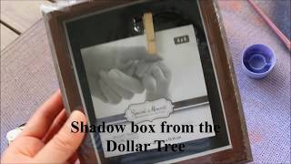DIY DOLLAR TREE SHADOW BOX