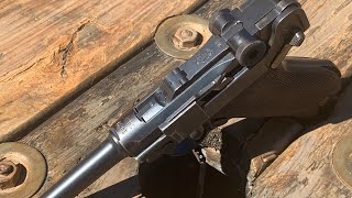 Over-engineered WWI tech!? DWM German P08 Luger Artillery model turned police. WWII bring back 9mm