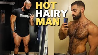 Hot Hairy Man | Attractive Hairy Body | Bodybuilder