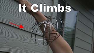 Can Metal Rings Climb? Explaining the Geoflux