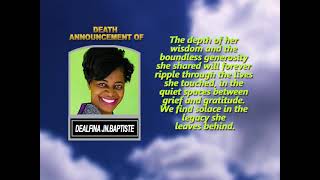 Dealfina Jn.Baptiste ~ Short Obituary