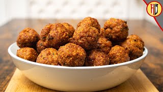 Fried pork meatballs the Romanian way | Chiftele #shorts